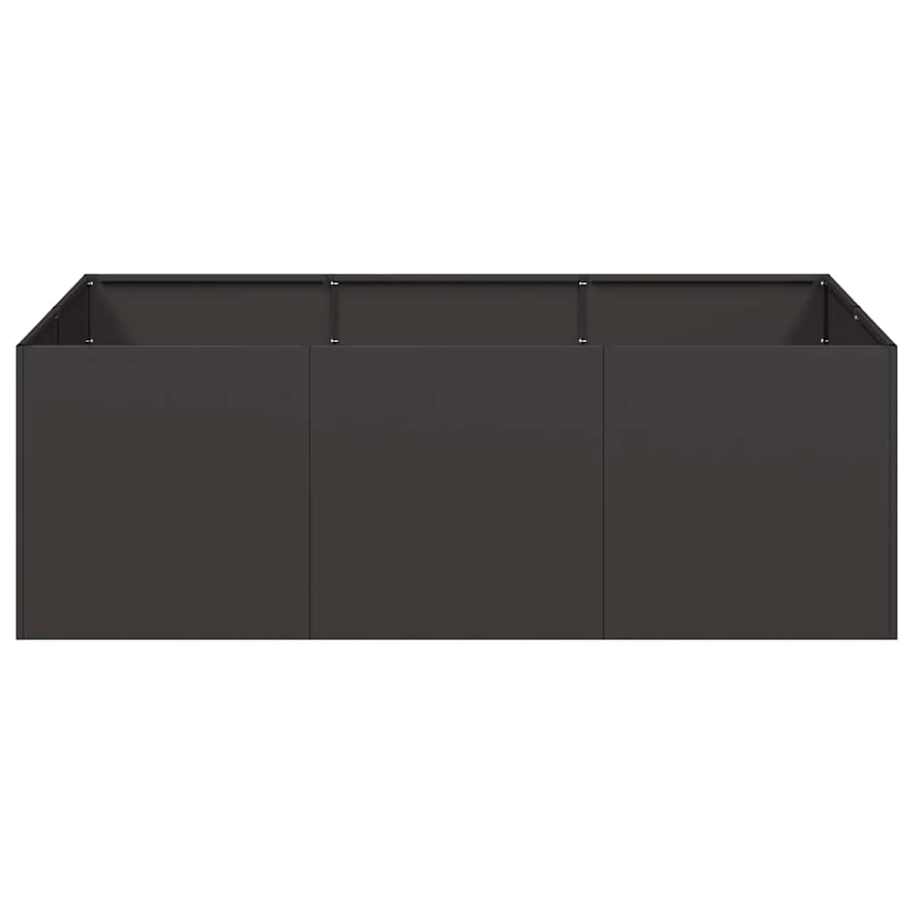 vidaXL Planter Black 120x80x40 cm Steel 4