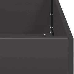 vidaXL Planter Black 120x80x40 cm Steel 6