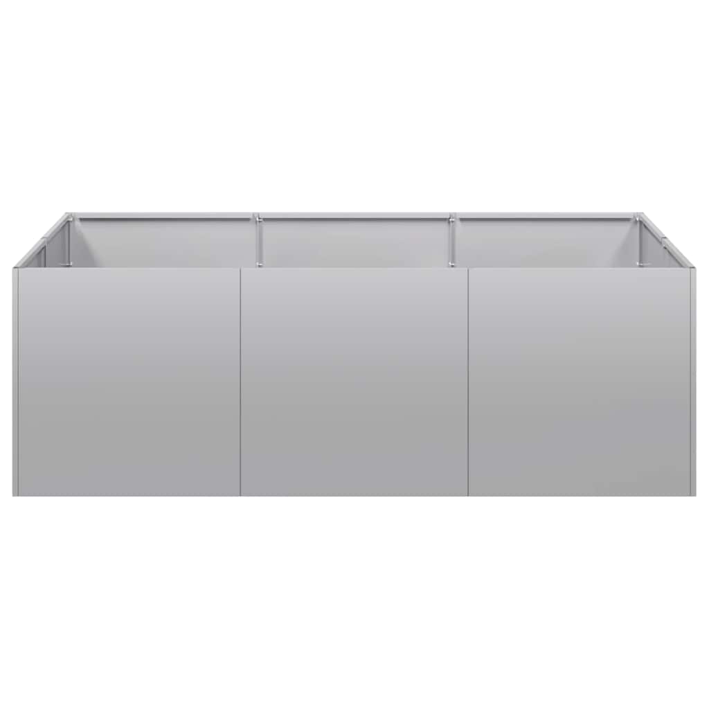 vidaXL Planter 120x80x40 cm Galvanised Steel 4