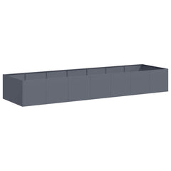 Planter 280x80x40 cm Steel Anthracite