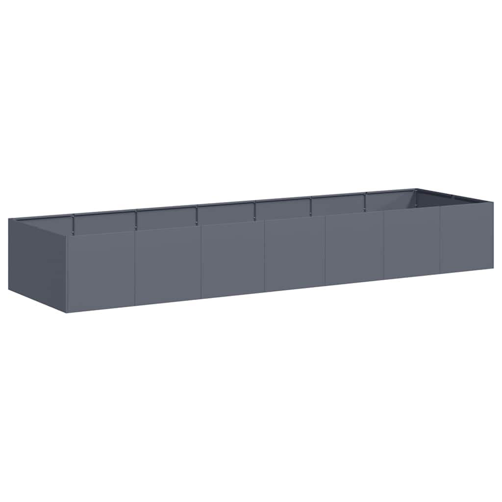 Planter 280x80x40 cm Steel Anthracite