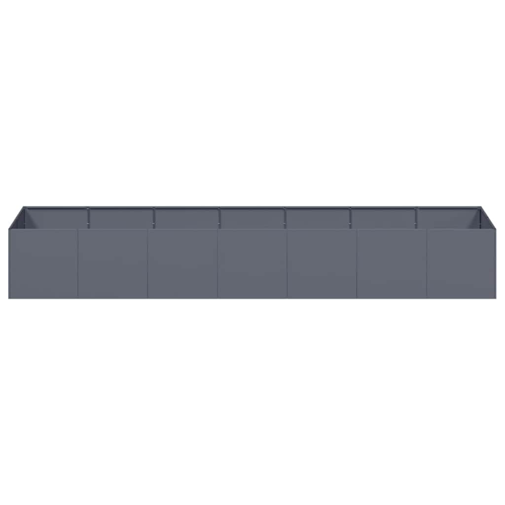 Planter 280x80x40 cm Steel Anthracite