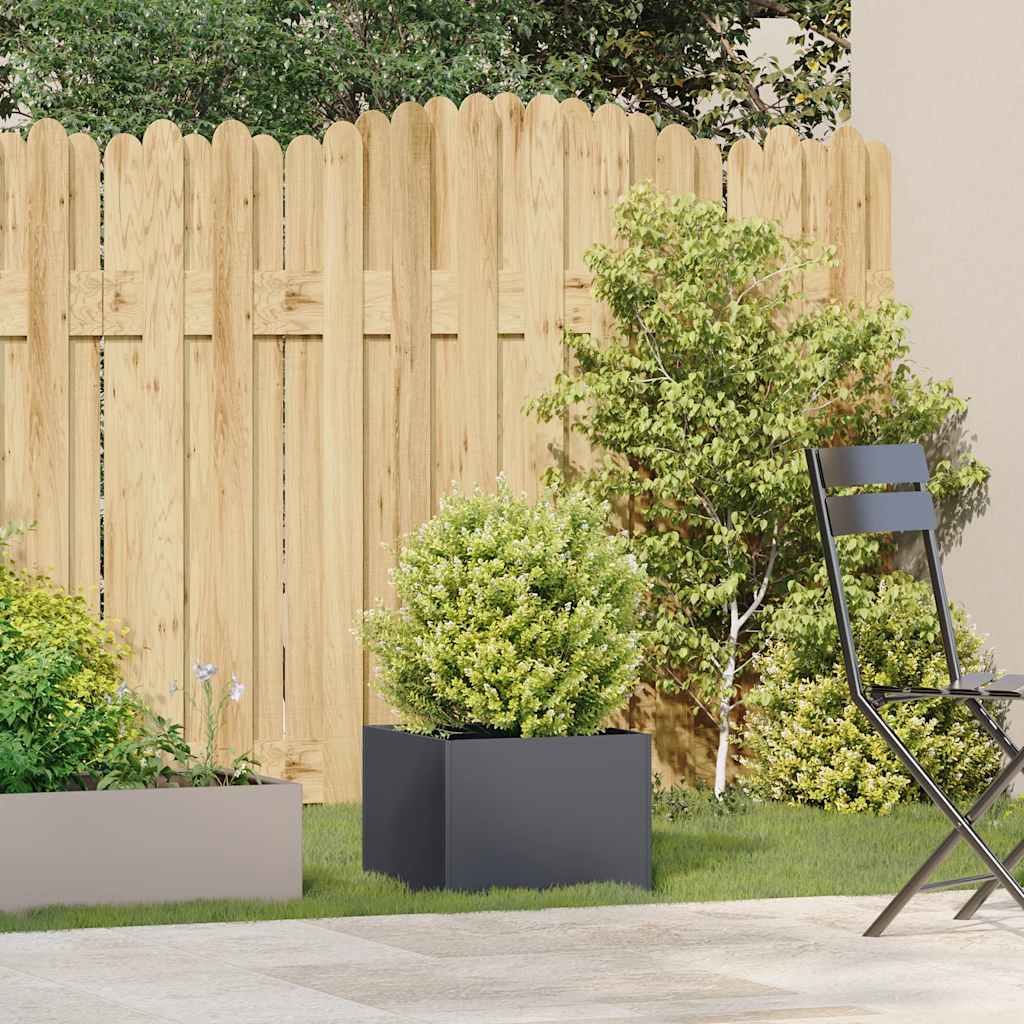 vidaXL Planter Anthracite 40x40x30 cm Steel 3