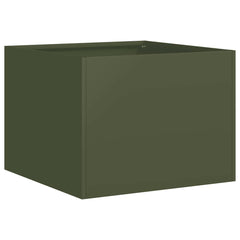 vidaXL Planter Olive Green 40x40x30 cm Steel 2