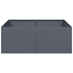 vidaXL Planter Anthracite 80x80x30 cm Steel 3