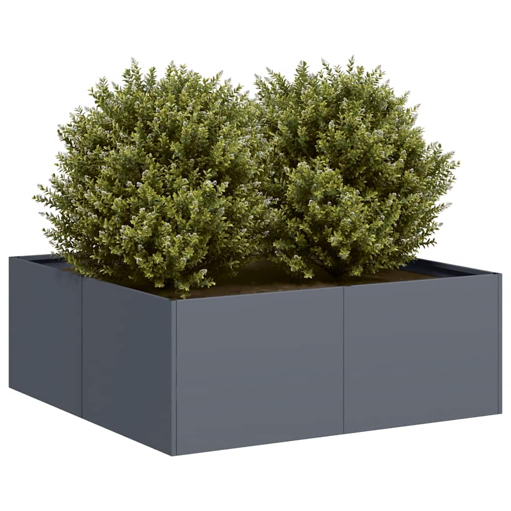 vidaXL Planter Anthracite 80x80x30 cm Steel 1