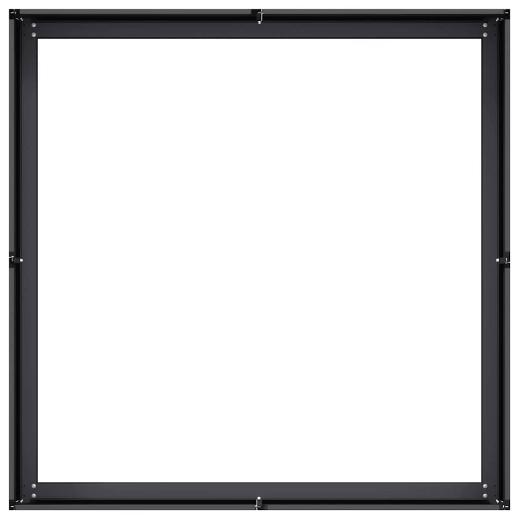 vidaXL Planter Black 100x100x30 cm Steel 5