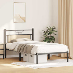 vidaXL Bed Frame without Mattress Sonoma Oak 100x190 cm Engineered Wood 4