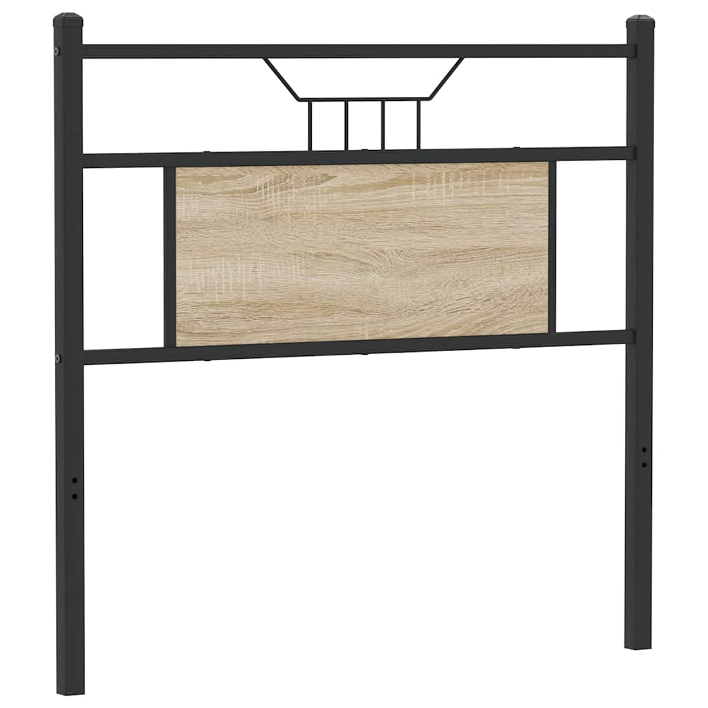 vidaXL Replace Headboard Sonoma Oak 90 cm Engineered Wood and Steel 2