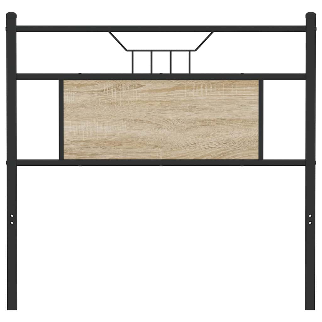 vidaXL Replace Headboard Sonoma Oak 90 cm Engineered Wood and Steel 4
