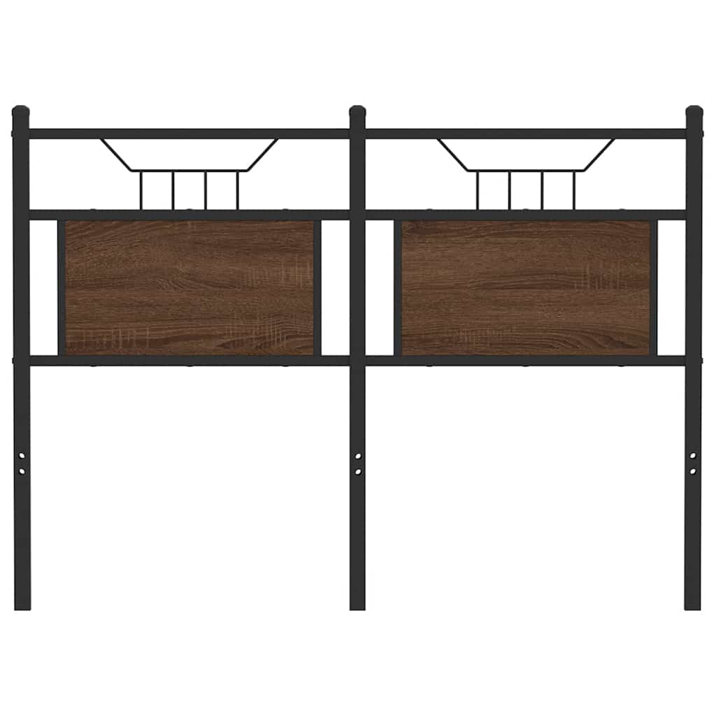 vidaXL Replace Headboard Brown Oak 120 cm Engineered Wood and Steel 4