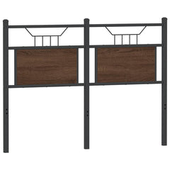 vidaXL Replace Headboard Brown Oak 120 cm Engineered Wood and Steel 6