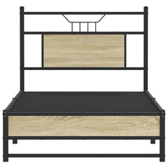 vidaXL Bed Frame without Mattress Sonoma Oak 80x200 cm Engineered Wood 6