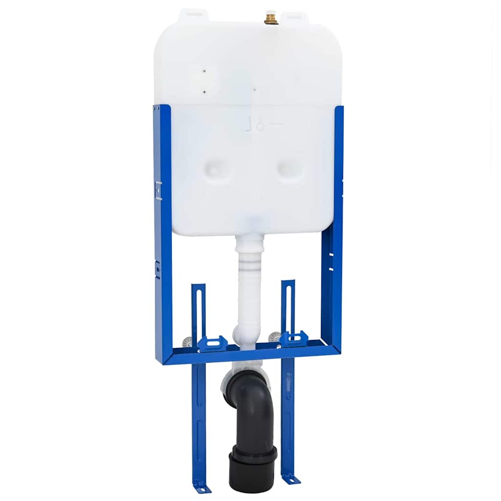 vidaXL Cistern Frame Height Adjustable White 50 x 8 x 131 cm Steel 4