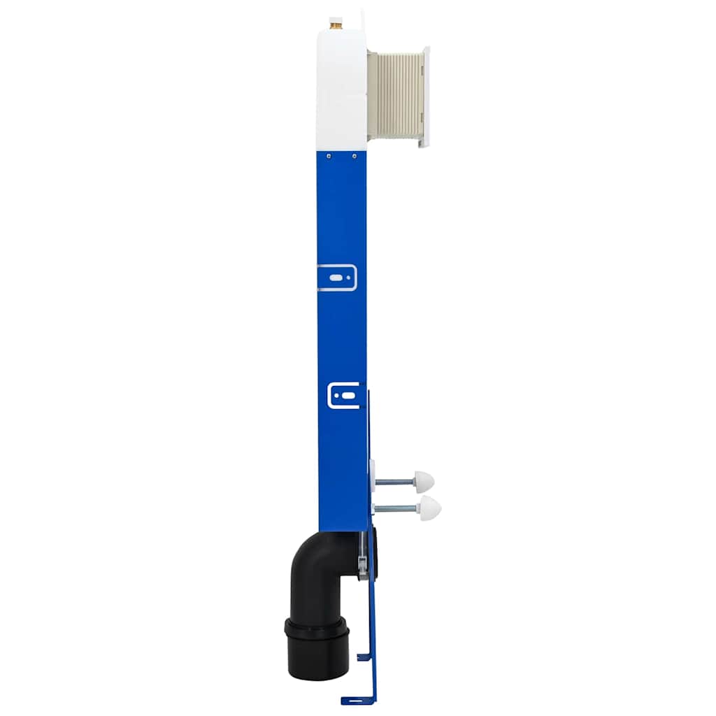 vidaXL Cistern Frame Height Adjustable White 50 x 8 x 131 cm Steel 3