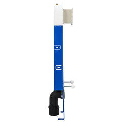 vidaXL Cistern Frame Height Adjustable White 50 x 8 x 131 cm Steel 3