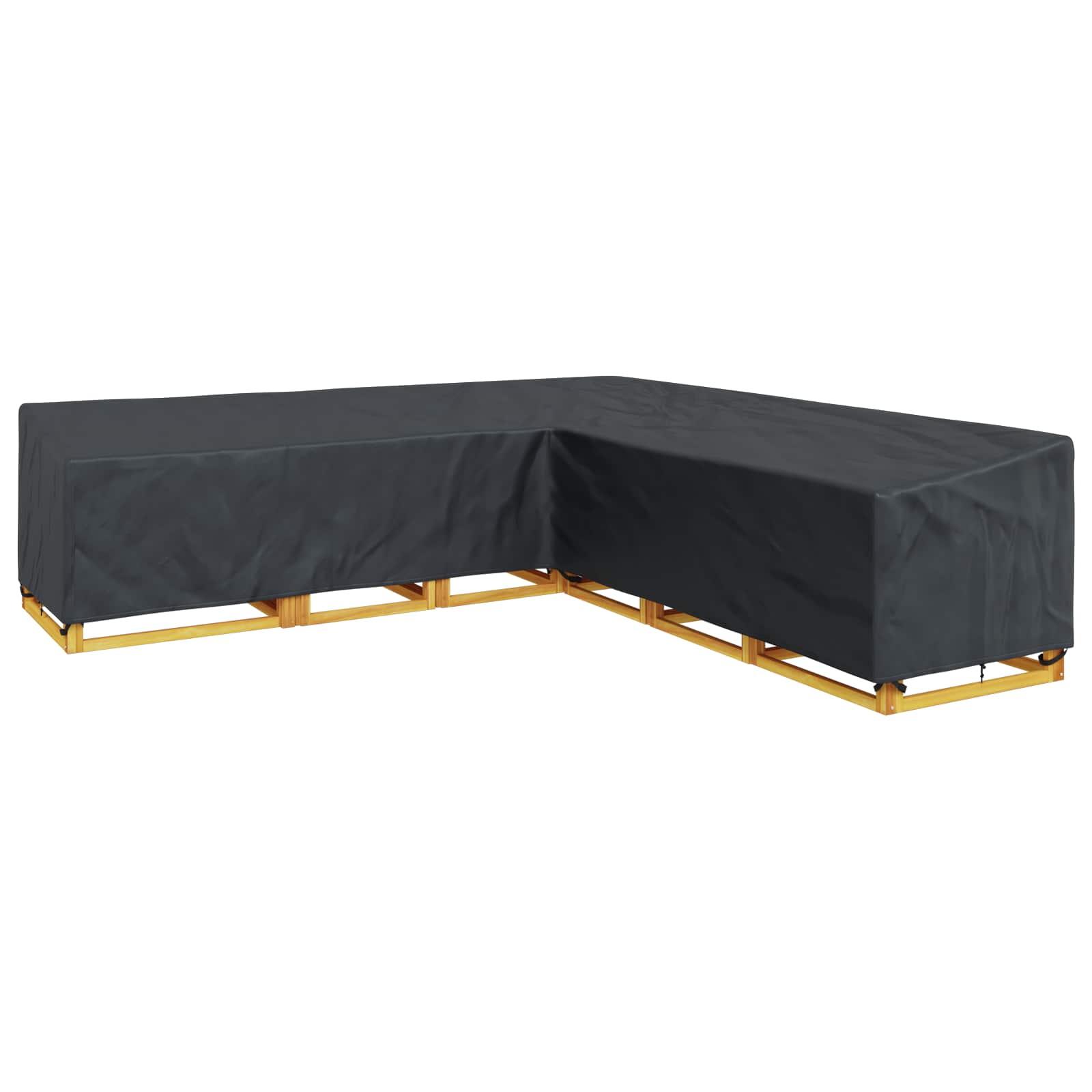 vidaXL Furniture Cover 325 x 325 x 80 cm 210D Oxford Fbric L-Shape 3
