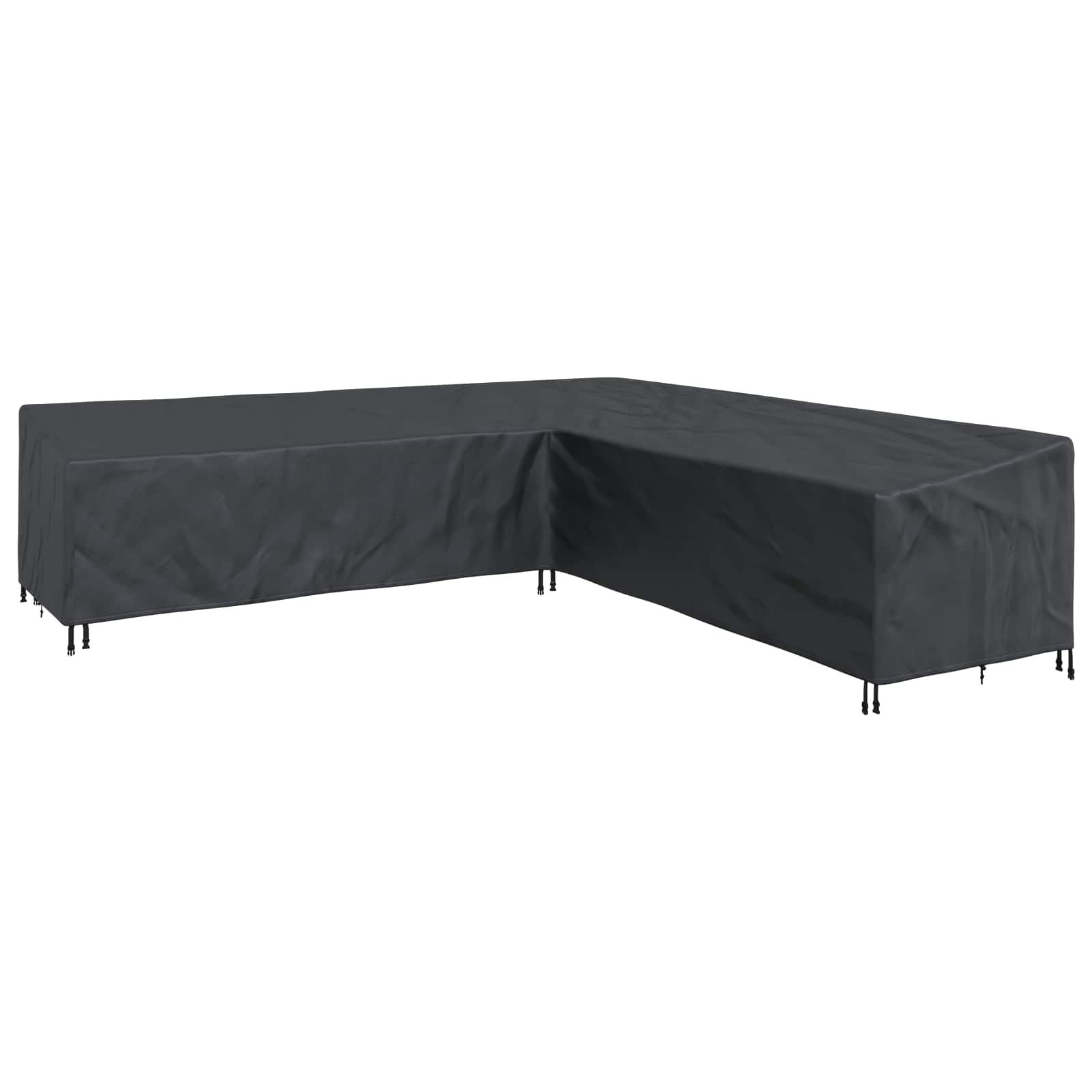 vidaXL Furniture Cover 325 x 325 x 80 cm 600D Oxford Fbric L-Shape 5