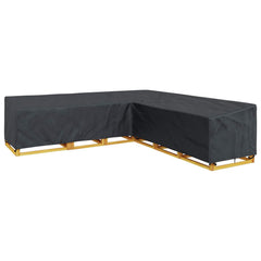 vidaXL Furniture Cover 325 x 325 x 80 cm 600D Oxford Fbric L-Shape 3