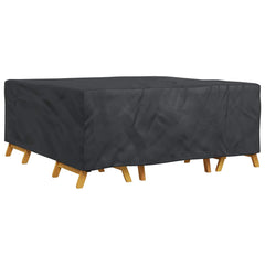 vidaXL Furniture Cover Plain Black 200 x 190 x 85 cm 600D 3