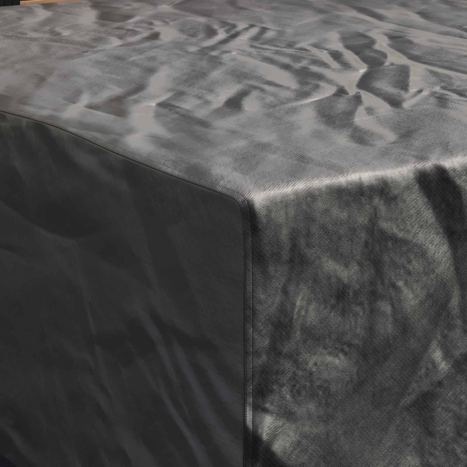 vidaXL Furniture Cover Plain Black 235 x 235 x 70 cm 600D 4