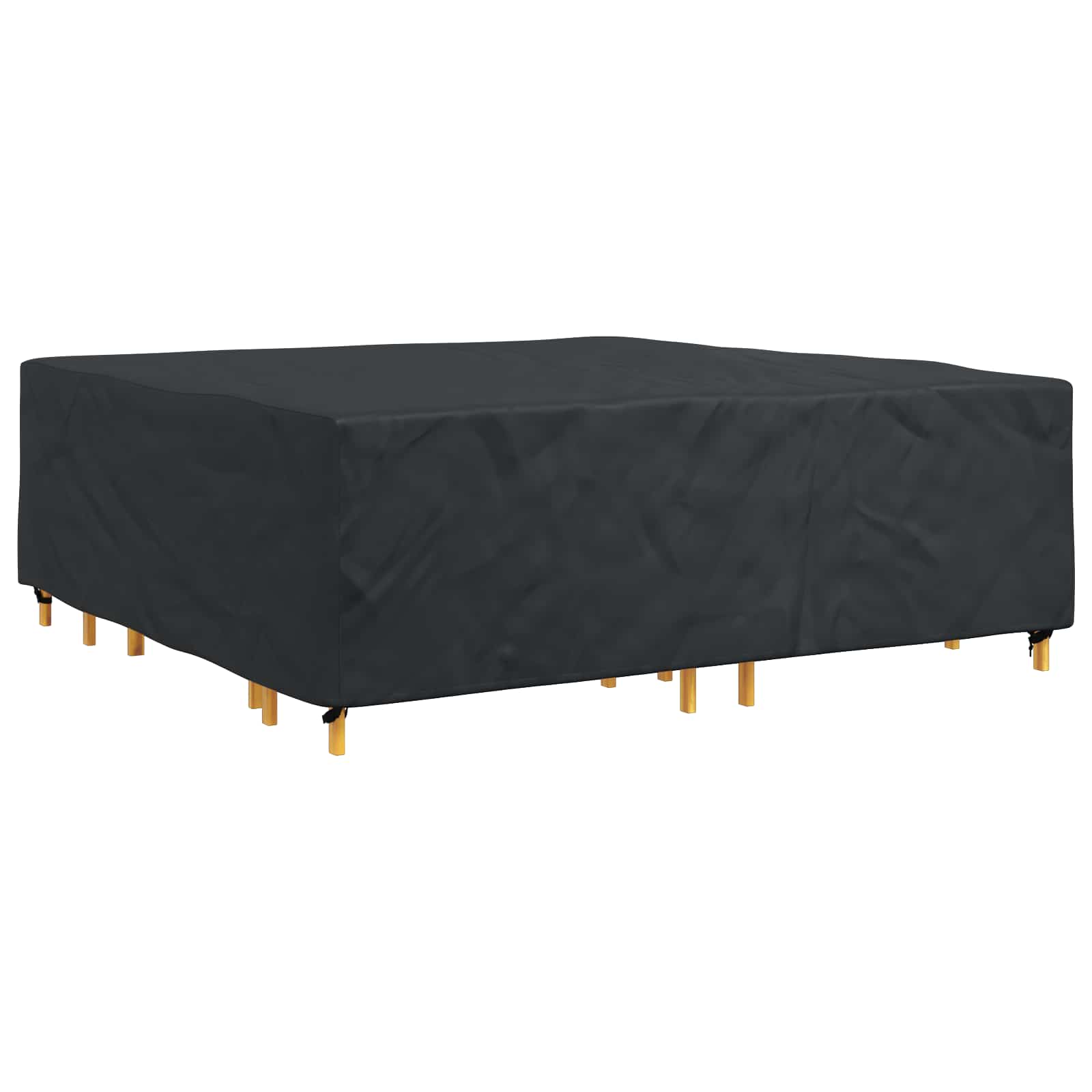 vidaXL Furniture Cover Plain Black 235 x 235 x 70 cm 600D 3