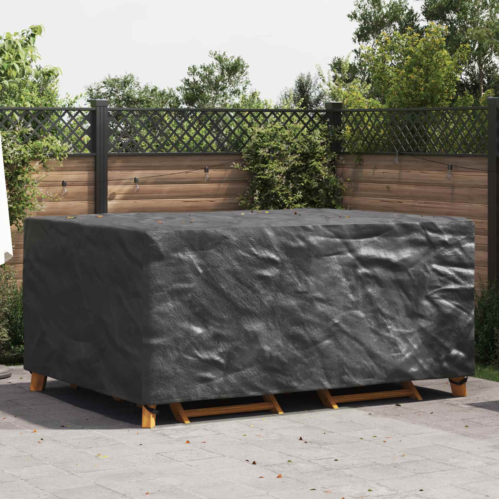 vidaXL Furniture Cover Plain Black 240 x 160 x 100 cm 420D 1