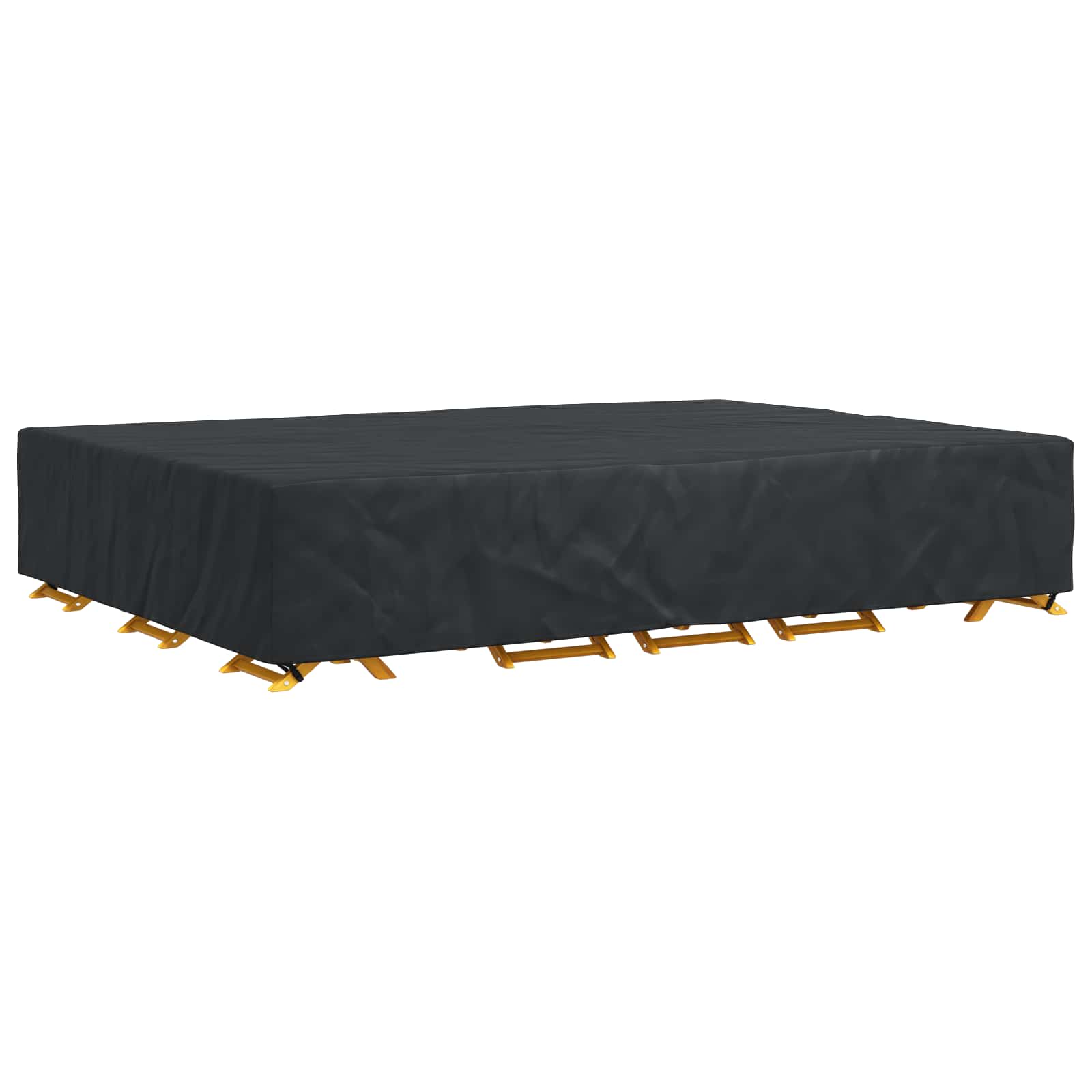 vidaXL Furniture Cover Plain Black 350 x 260 x 90 cm 210D 3
