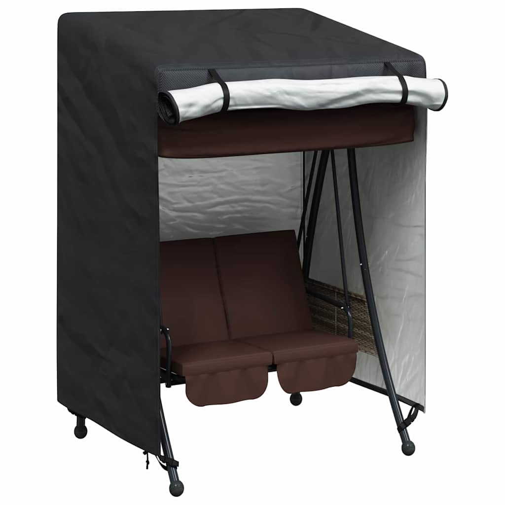 vidaXL Outdoor Swing Cover Black 120 x 90 x 155 cm 600D Oxford Fbric 3