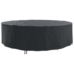 vidaXL Furniture Cover 320 x 320 x 85 cm 600D Oxford Fbric Round Black 2