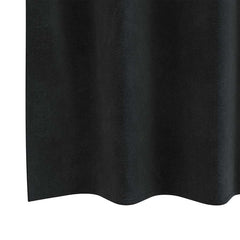 vidaXL Curtains 2 pcs Black 140 x 140 cm Velvet 6