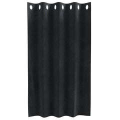 vidaXL Curtains 2 pcs Black 140 x 140 cm Velvet 4