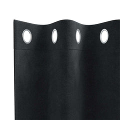vidaXL Curtains 2 pcs Black 140 x 245 cm Velvet 5