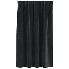 vidaXL Curtains 2 pcs Black 140 x 140 cm Velvet 4