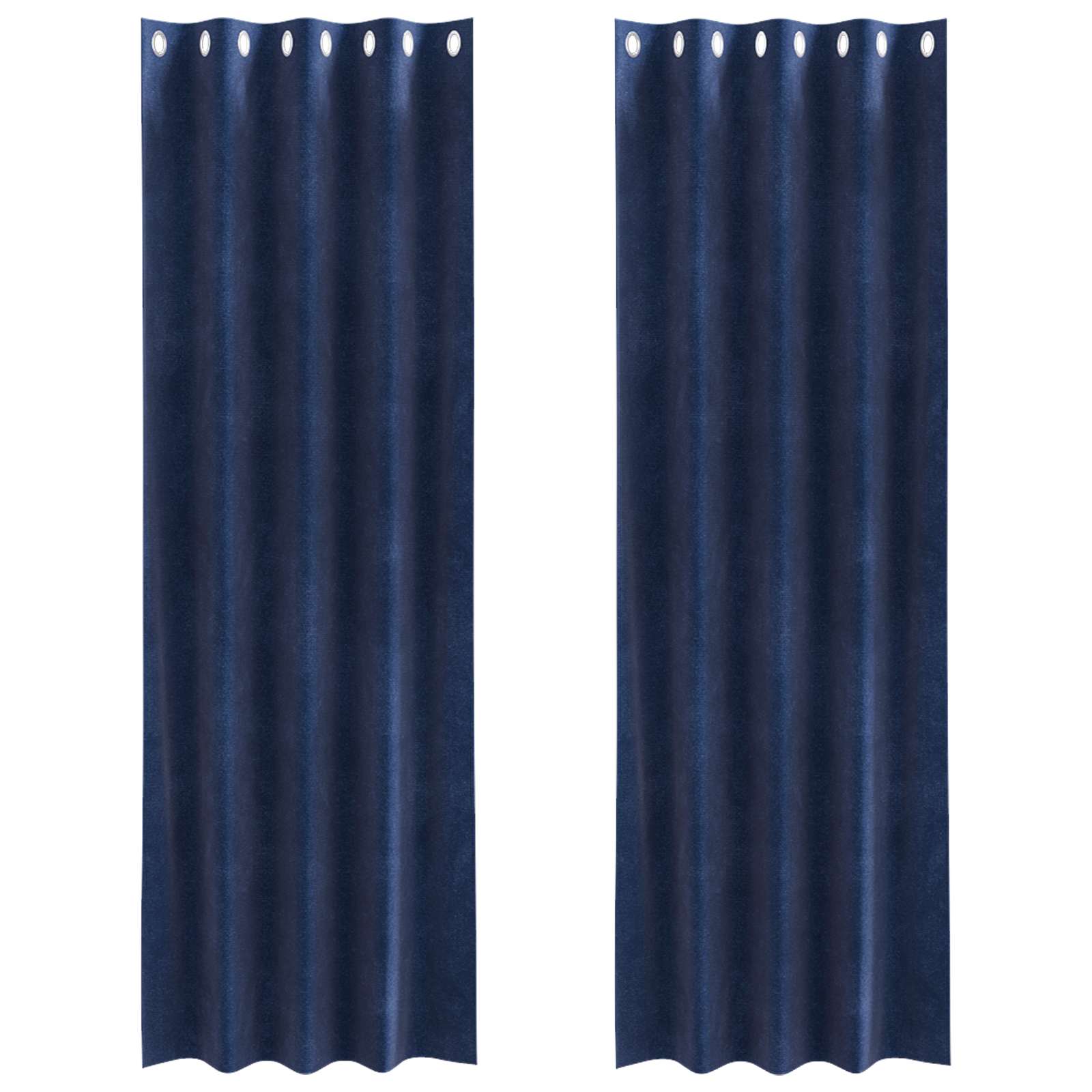 vidaXL Curtains 2 pcs Dark Blue 140 x 260 cm Velvet 2