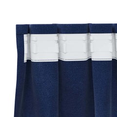 vidaXL Curtains 2 pcs Dark Blue 140 x 245 cm Velvet 5