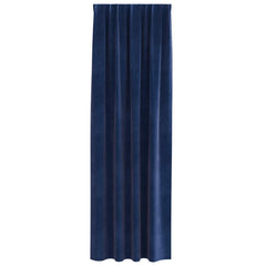 vidaXL Curtains 2 pcs Dark Blue 140 x 260 cm Velvet 5