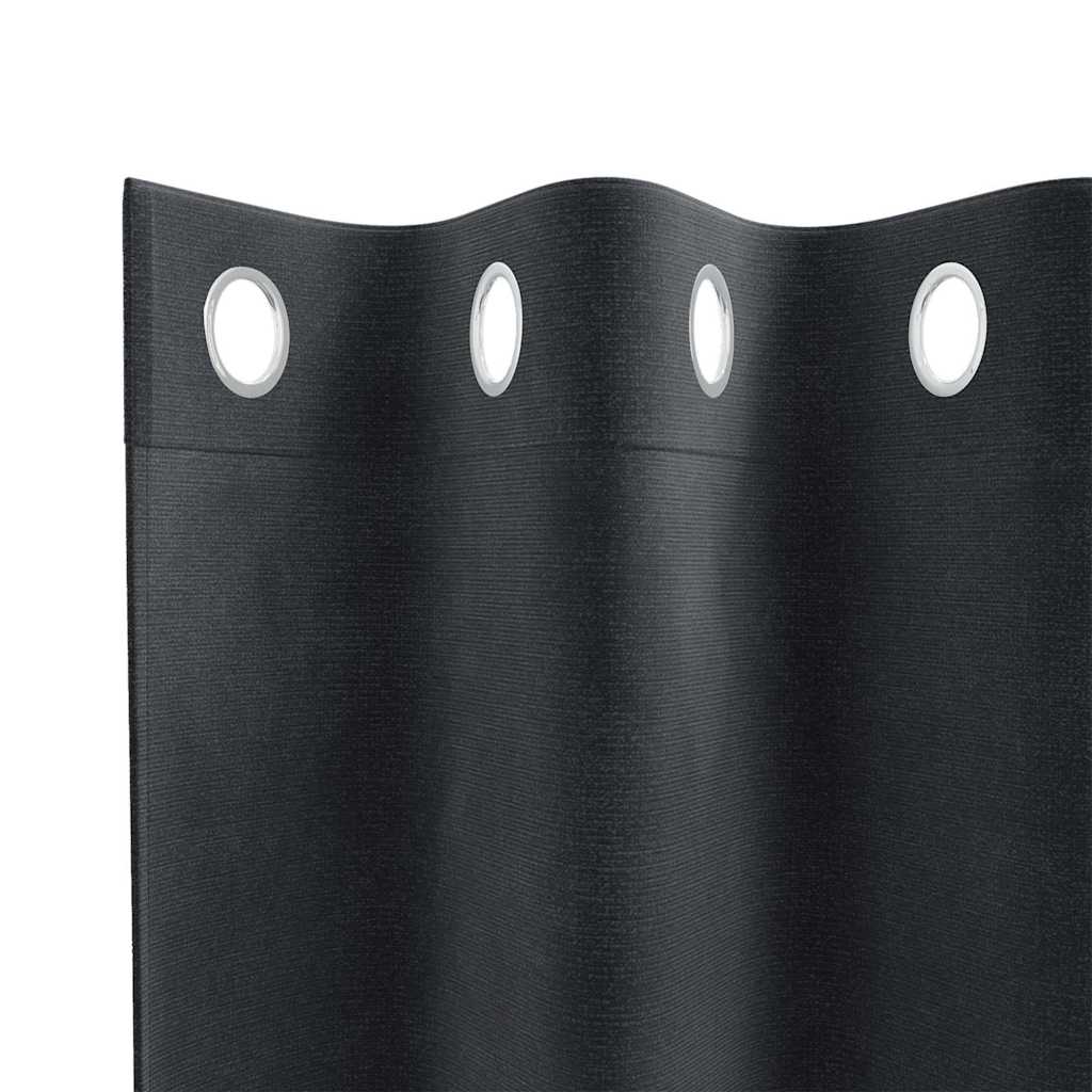 vidaXL Curtains 2 pcs Dark Grey 140 x 175 cm Velvet 5