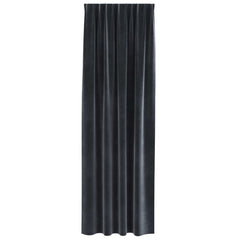 vidaXL Curtains 2 pcs Dark Grey 140 x 260 cm Velvet 5