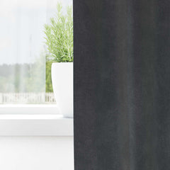 Curtains 2 pcs Velvet with sewn-in tape 140 x 260 cm Light grey