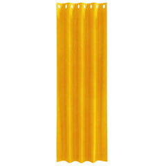 vidaXL Curtains 2 pcs Mustard Yellow 140 x 260 cm Velvet 4
