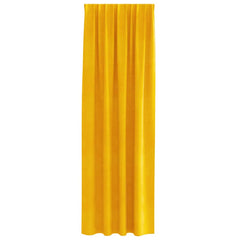 vidaXL Curtains 2 pcs Mustard Yellow 140 x 225 cm Velvet 4