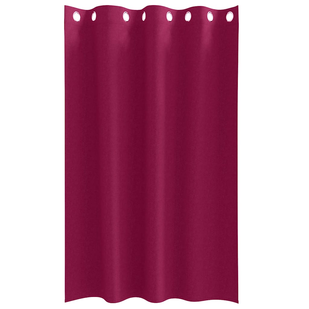vidaXL Blackout Curtains with Rings 2 pcs Wine Red 175 x 140 cm 4