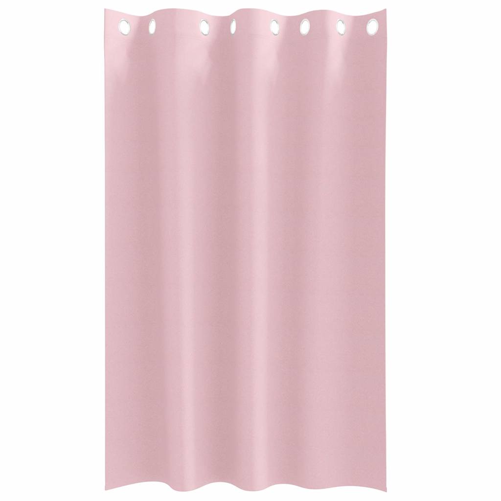 vidaXL Blackout Curtains with Rings 2 pcs Baby Pink 175 x 140 cm 3