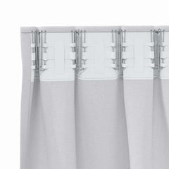 vidaXL Blackout Curtains with Rings 2 pcs Pale Grey 225 x 140 cm 5