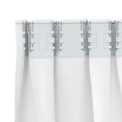 vidaXL Blackout Curtains with Rings 2 pcs Pure White 225 x 140 cm 5