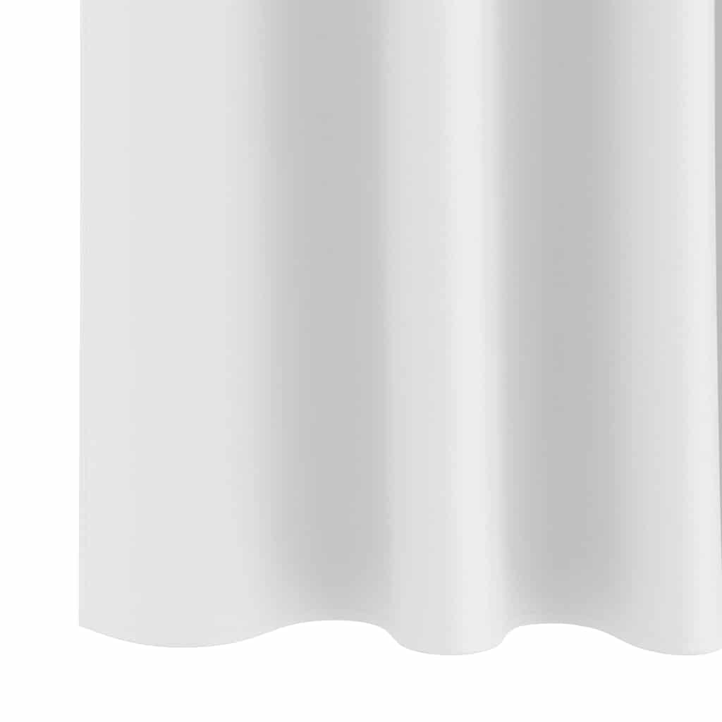 vidaXL Blackout Curtains with Rings 2 pcs Pure White 225 x 140 cm 6