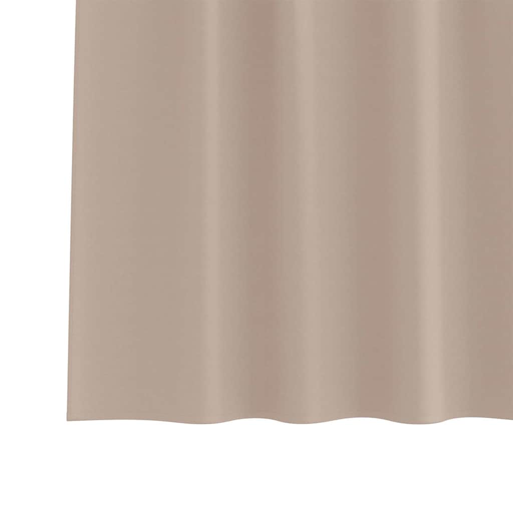 vidaXL Blackout Curtains with Rings 2 pcs Taupe 140 x 140 cm Polyester 6