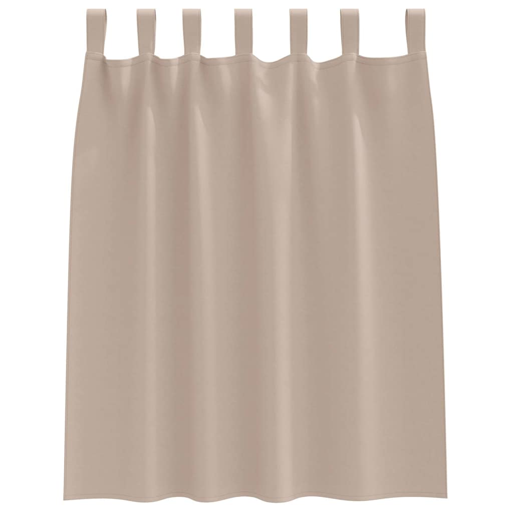 vidaXL Blackout Curtains with Rings 2 pcs Taupe 140 x 140 cm Polyester 4