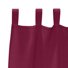 Blackout Curtains with Rings 2 pcs Wine Red, image 5